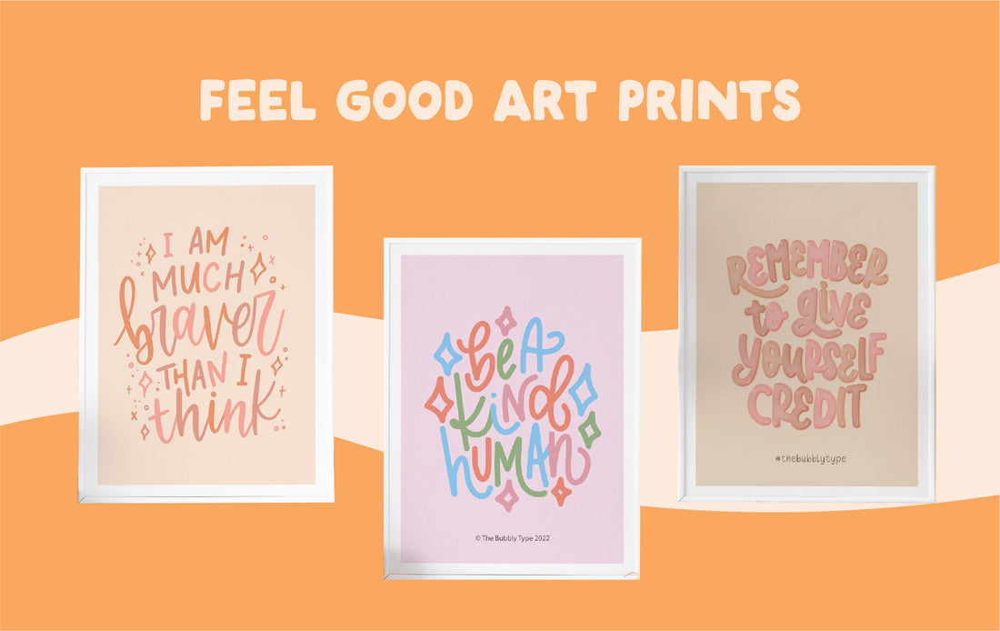 Elevate Your Space with The Bubbly Type's Art Prints: Creative Display Ideas for a Fun-Filled Vibe