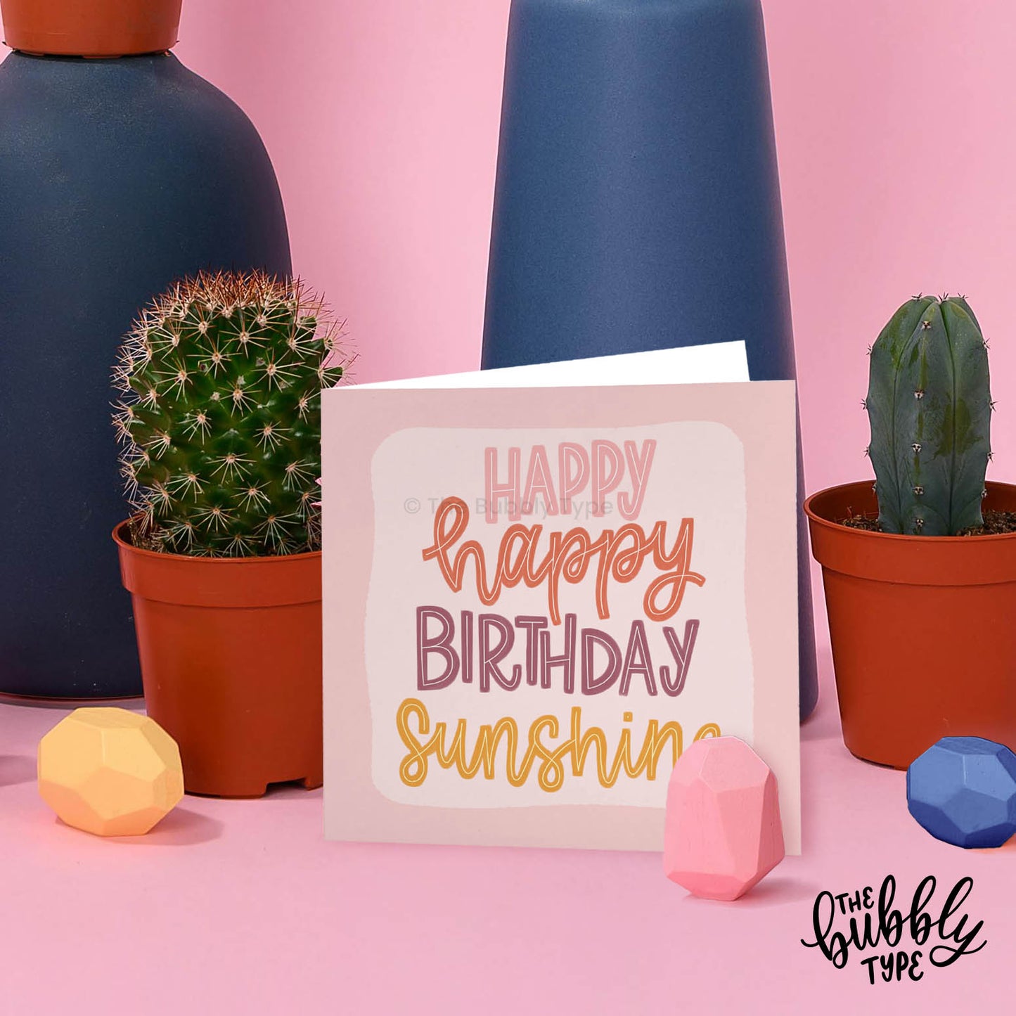 Spread sunshine with the Happy Birthday Sunshine Small Square Greeting Card! This adorable handmade card features a delightful design to celebrate any special occasion. Whether you're looking for greeting cards to make, greeting cards with flowers, or greeting cards near me, this vibrant card is perfect. Available for order online at The Bubbly Type and at craft markets across Australia, including Melbourne, Sydney, and Brisbane!