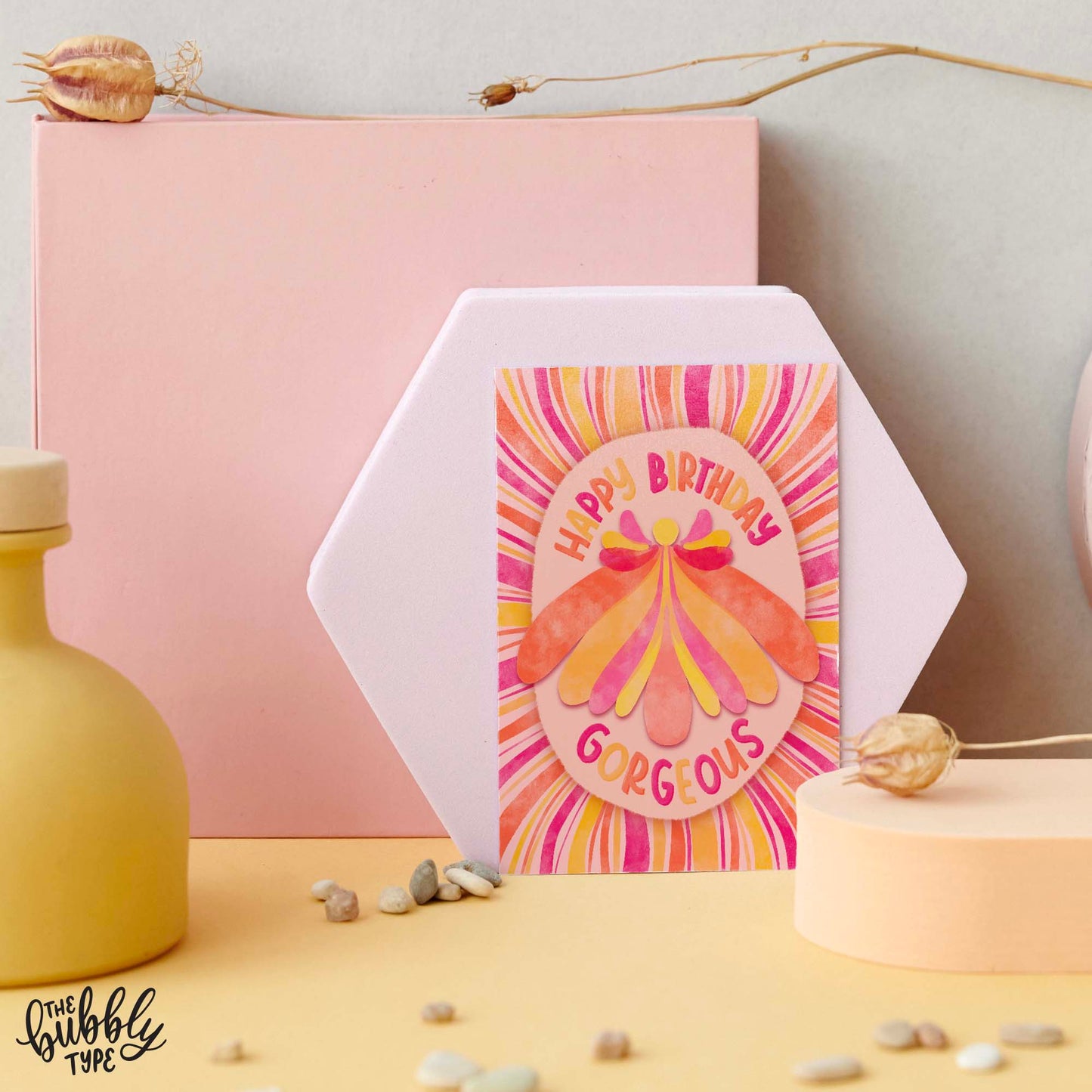 Happy Birthday Gorgeous - A6 Greeting Card