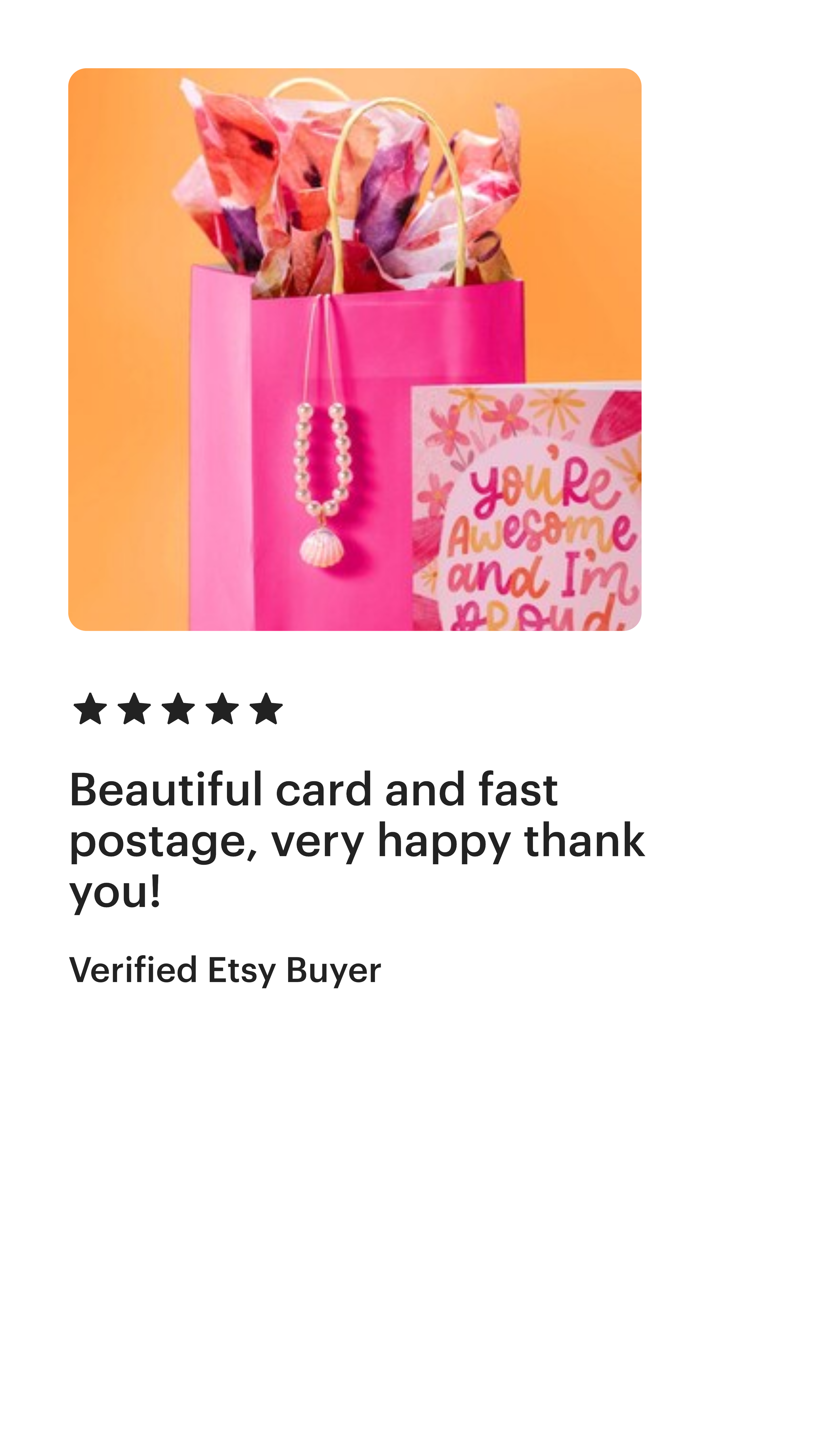 The Bubbly Type - Greeting Card 5 Star Review 