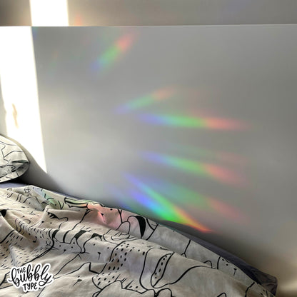 Rainbow light reflections across the room. Looks great next to plants and crystals. Perfect home decor and makes the best gift for children and adults on their birthday or on Christmas.