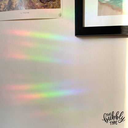 Rainbow Making Sun Catcher Window Stickers, made in Australia. Rainbow light on a wall makes great decoration for your house. Perfect gift for kids and adults.