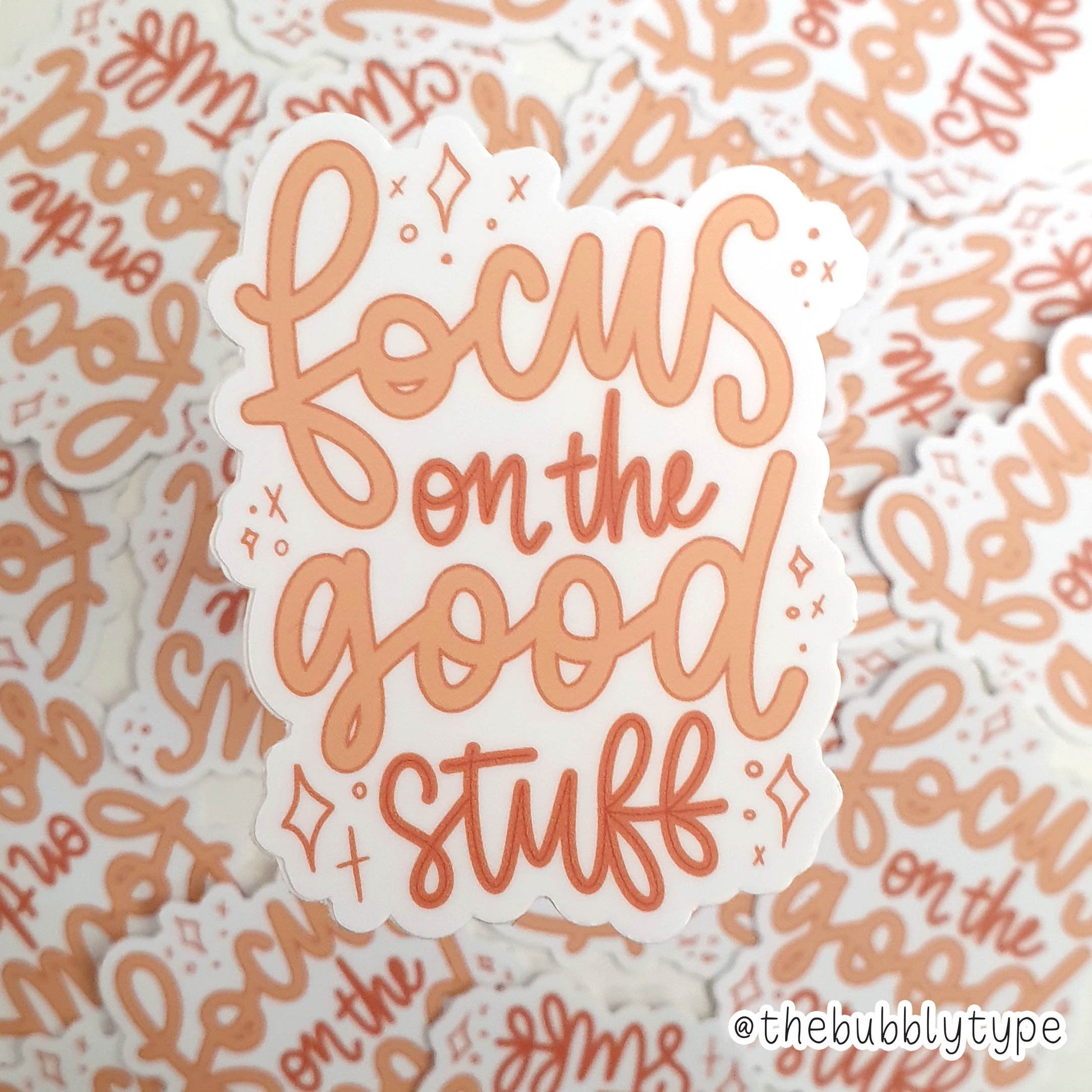 Focus on the Good Stuff Vinyl Sticker