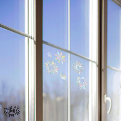 Summer Flower Mini Bundle -Rainbow light reflections across the room. Looks great next to plants and crystals. Perfect home decor and makes the best gift for children and adults on their birthday or on Christmas.