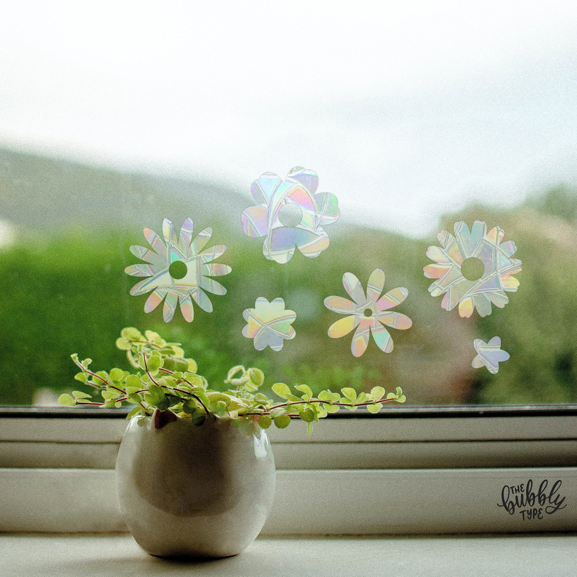 Summer Flower Mini Bundle - Rainbow light reflections across the room. Looks great next to plants and crystals. Perfect home decor and makes the best gift for children and adults on their birthday or on Christmas.