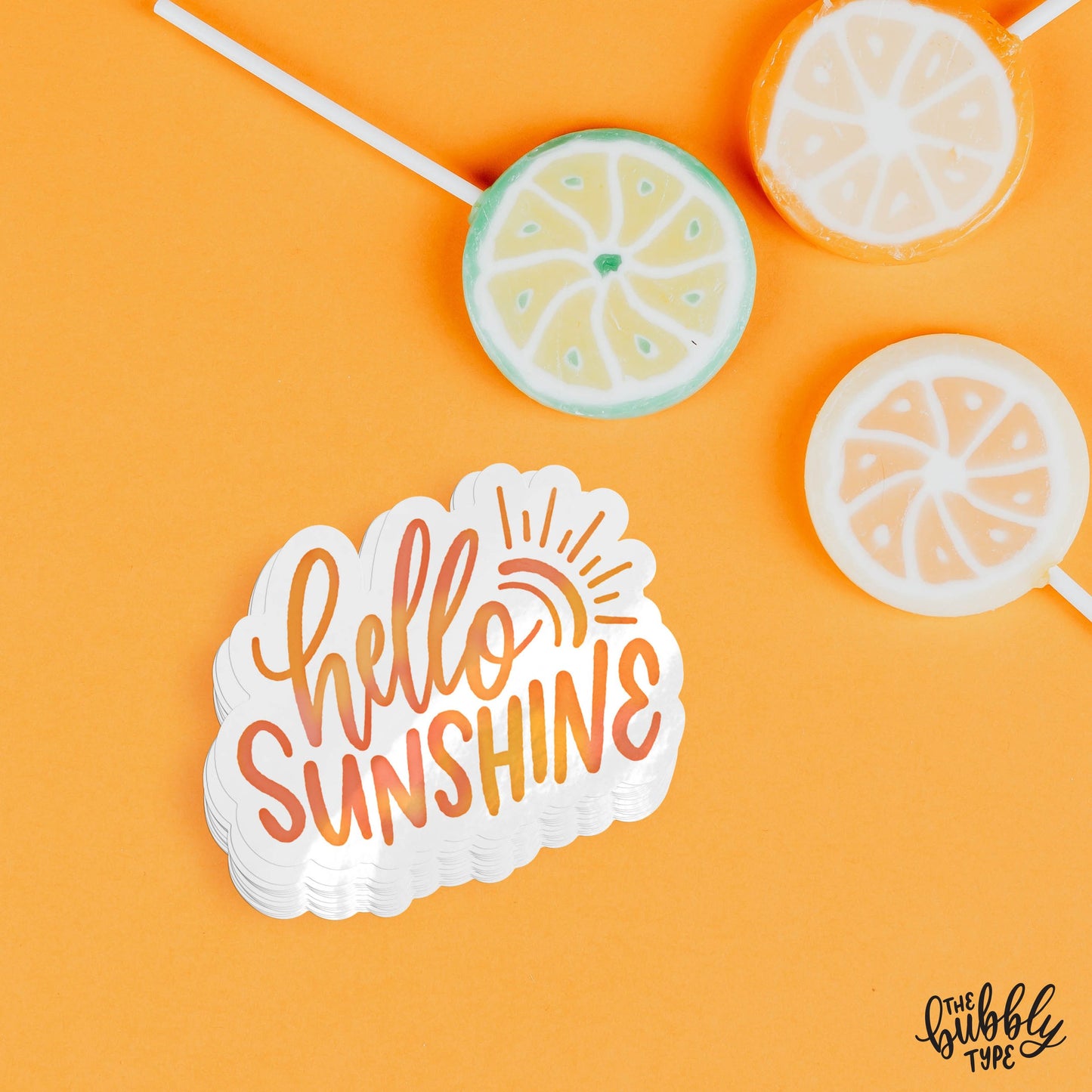 Hello Sunshine (Watercolour) - Matt Sticker