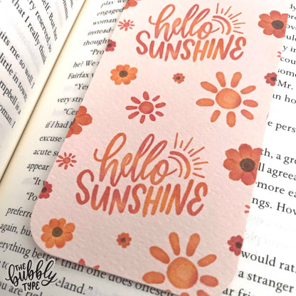 Hello Sunshine Pattern - Paper Bookmark