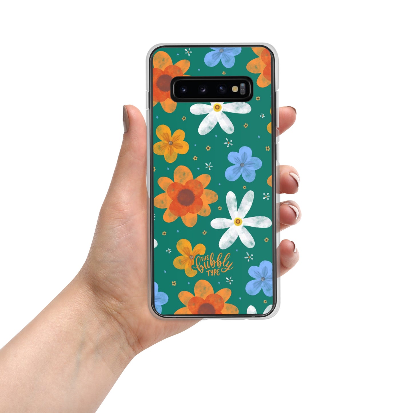 Groovy Flowers (Green) Samsung Case