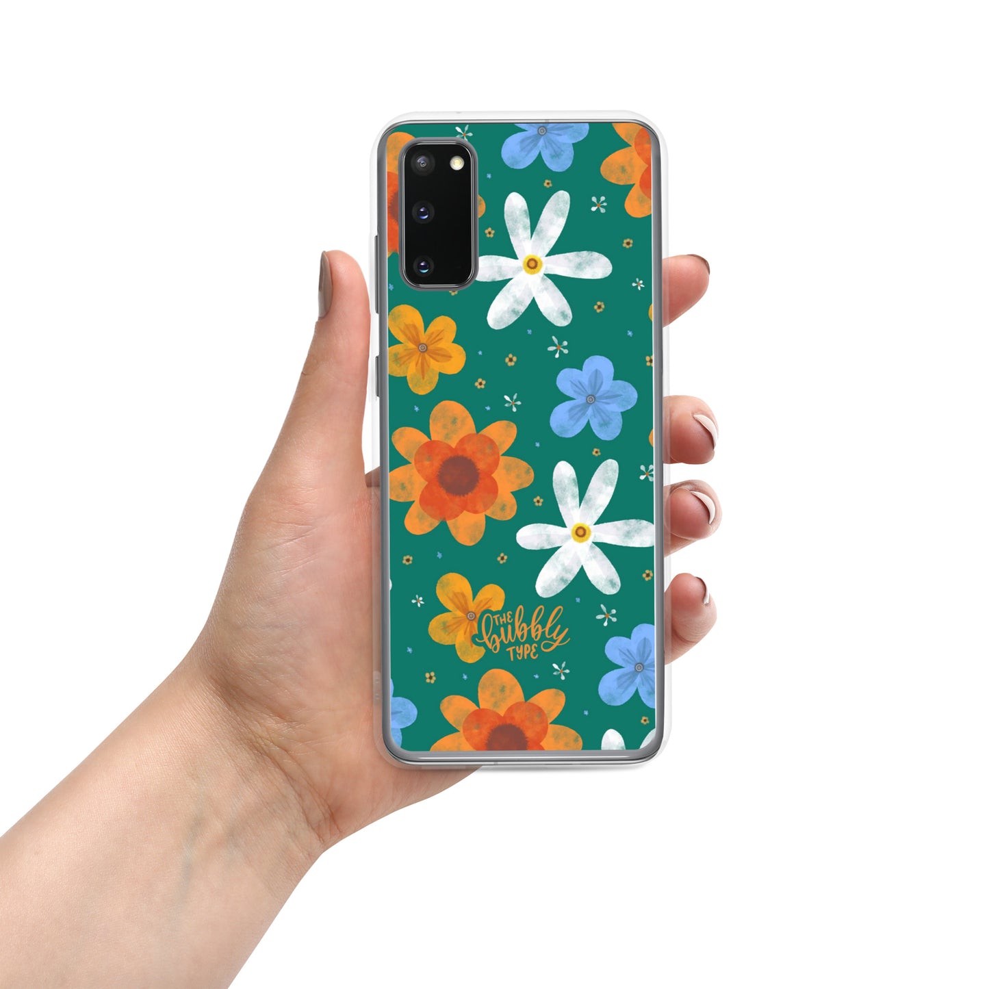 Groovy Flowers (Green) Samsung Case