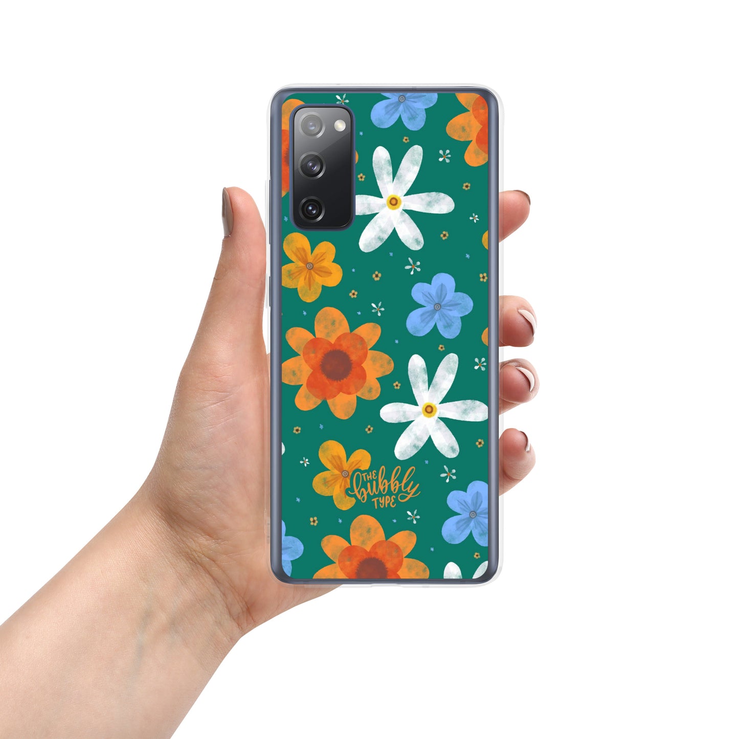 Groovy Flowers (Green) Samsung Case