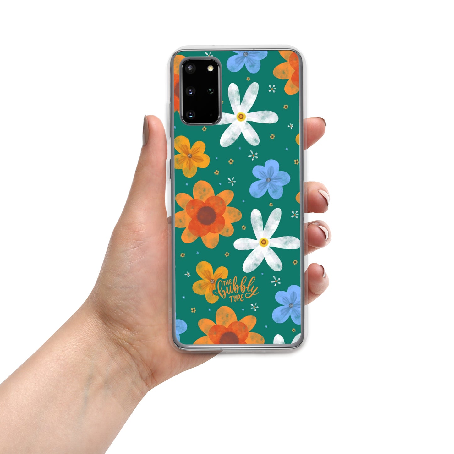 Groovy Flowers (Green) Samsung Case