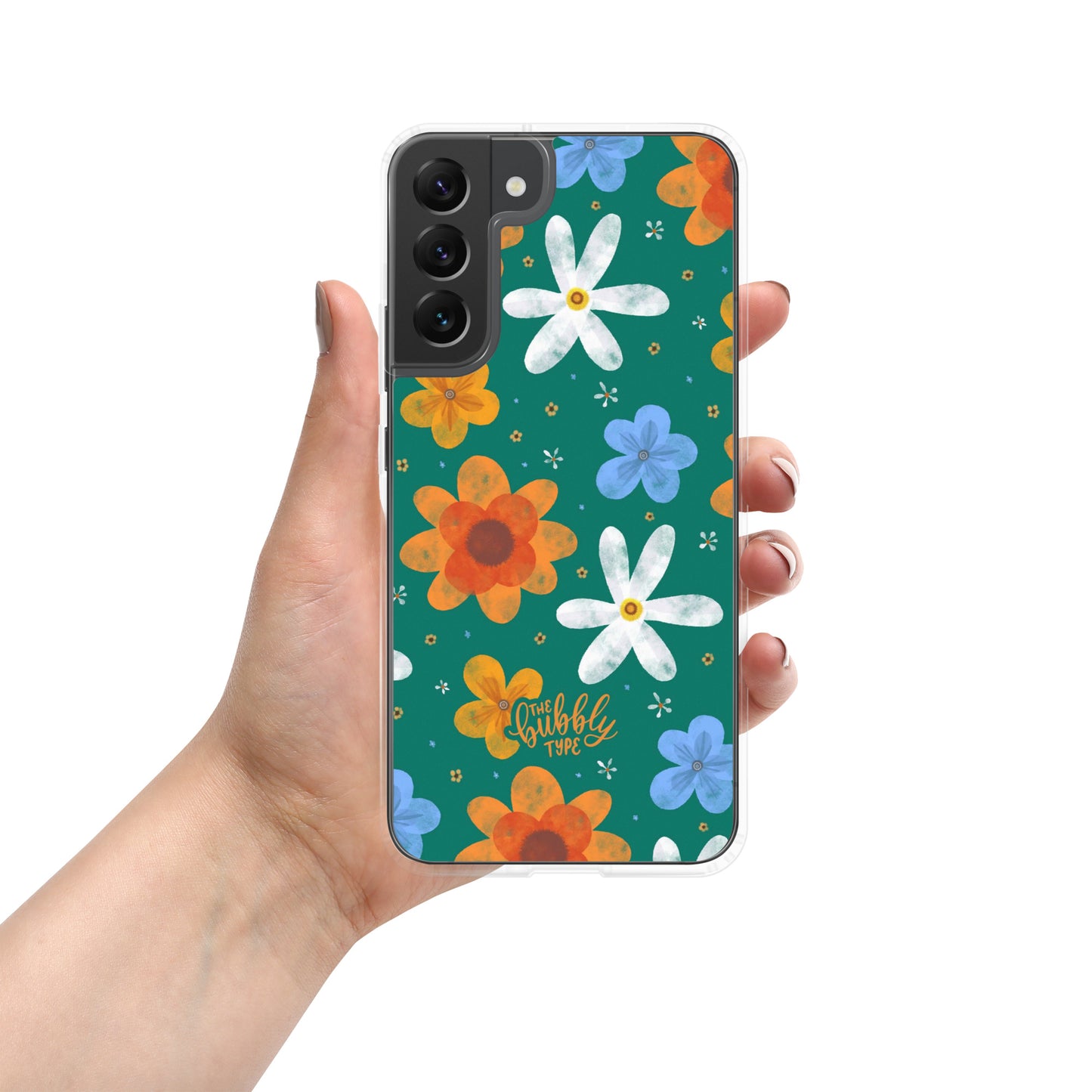 Groovy Flowers (Green) Samsung Case