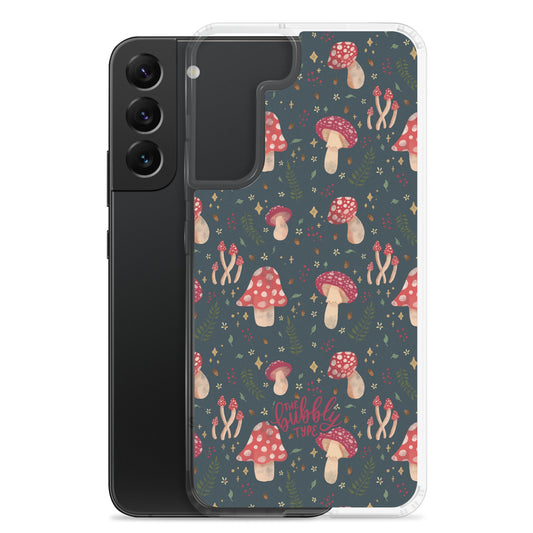 Navy Mystic Mushrooms - Samsung Case