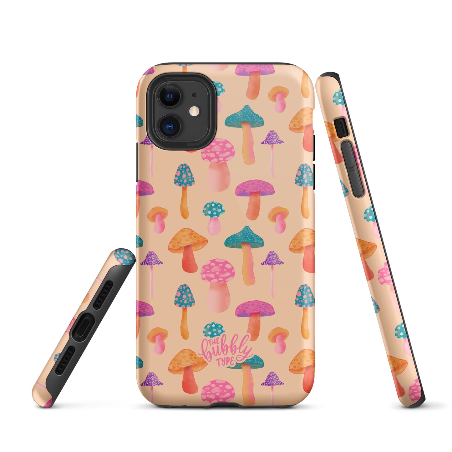 Colourful Mushrooms Tough iPhone case