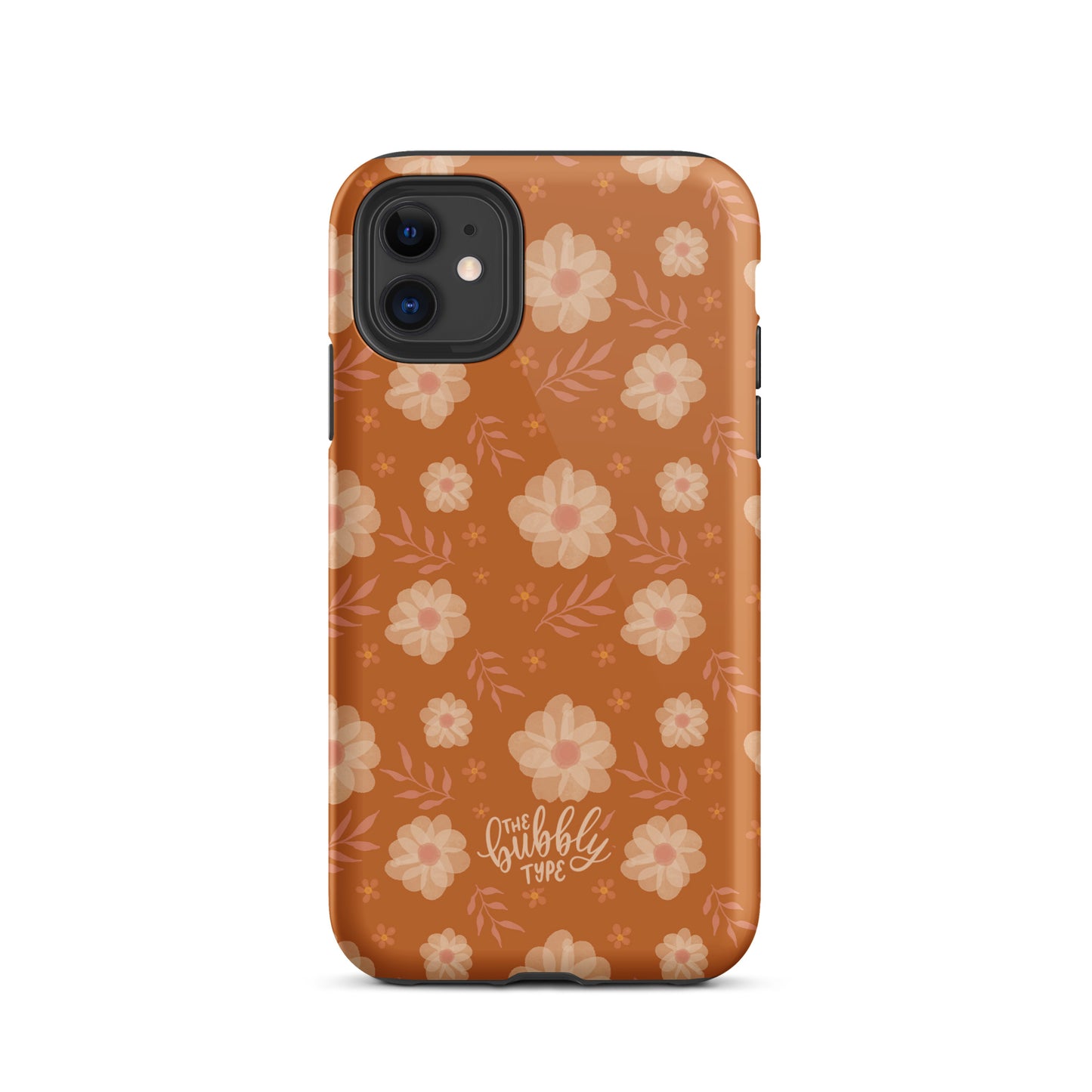 Ochre Florals Tough iPhone case