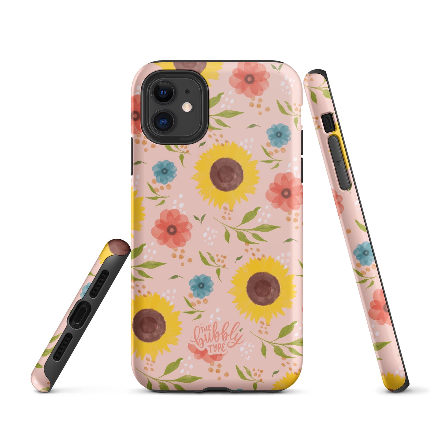 Sunflowers (Pink) Tough iPhone case