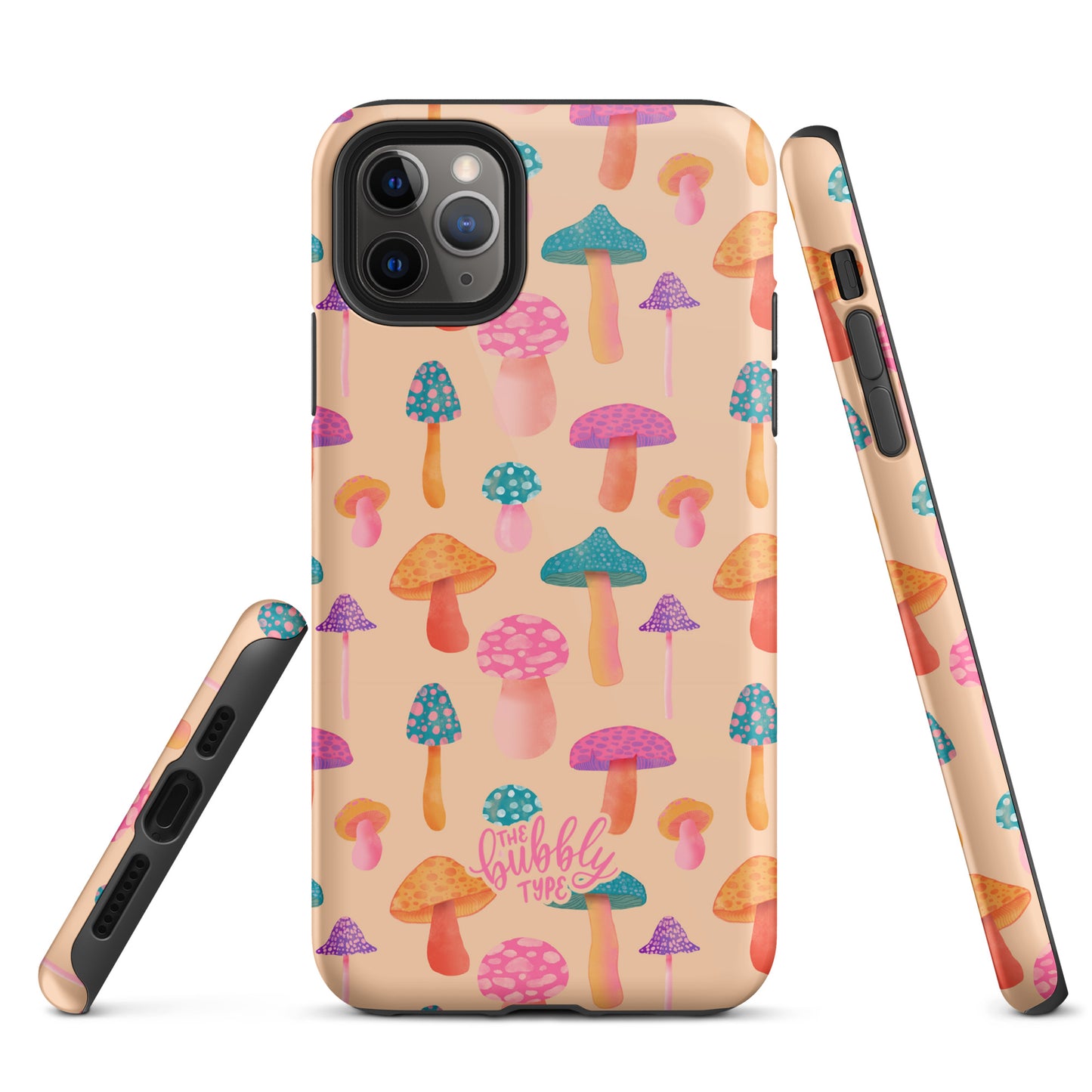 Colourful Mushrooms Tough iPhone case