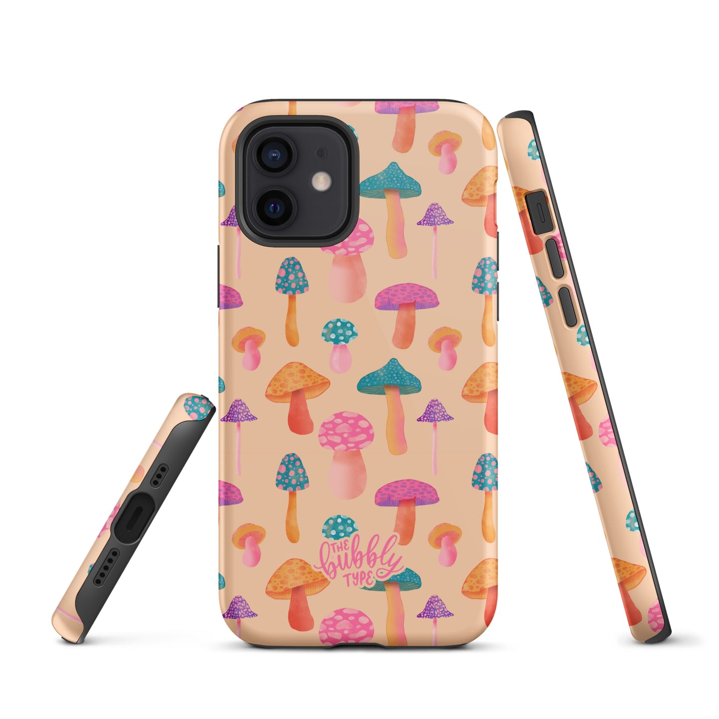 Colourful Mushrooms Tough iPhone case