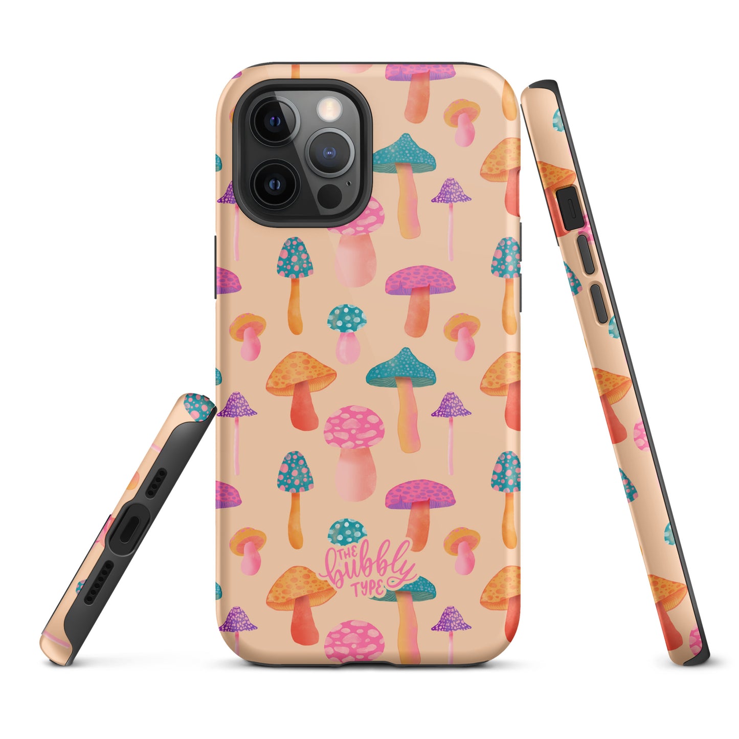 Colourful Mushrooms Tough iPhone case