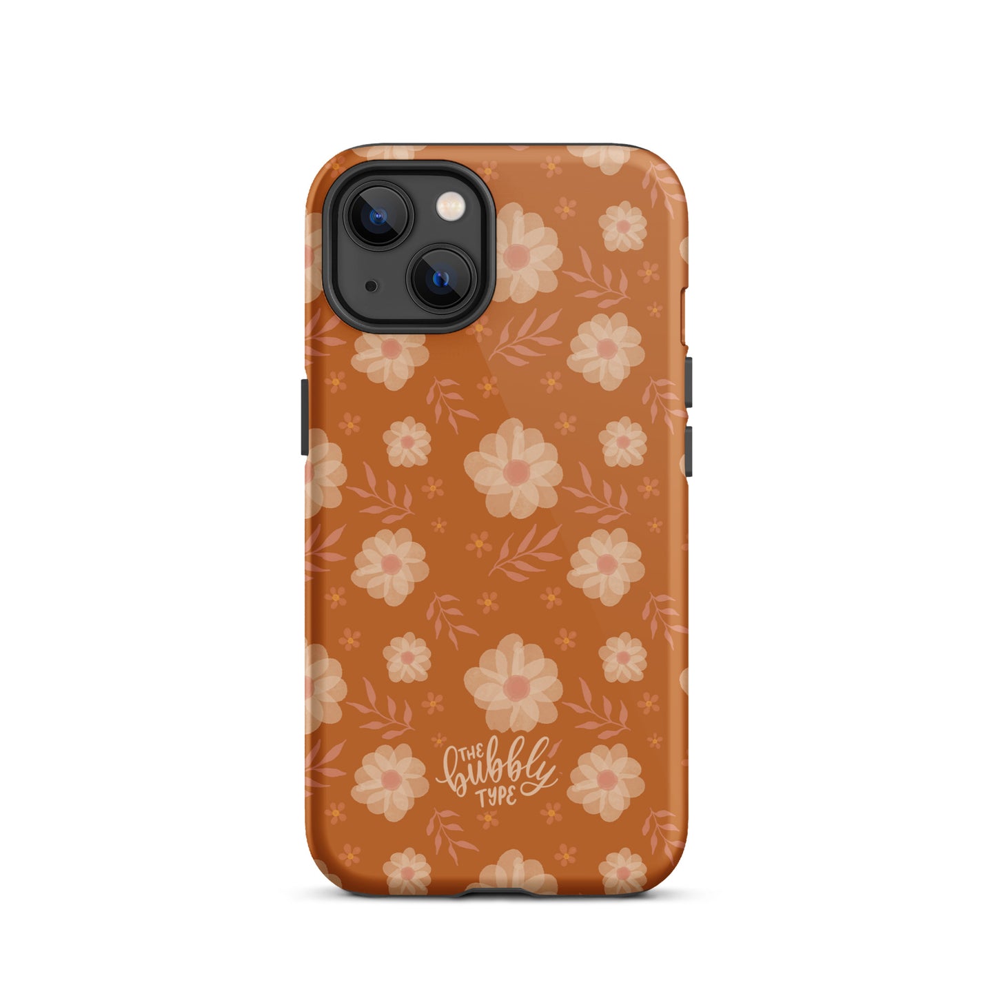 Ochre Florals Tough iPhone case