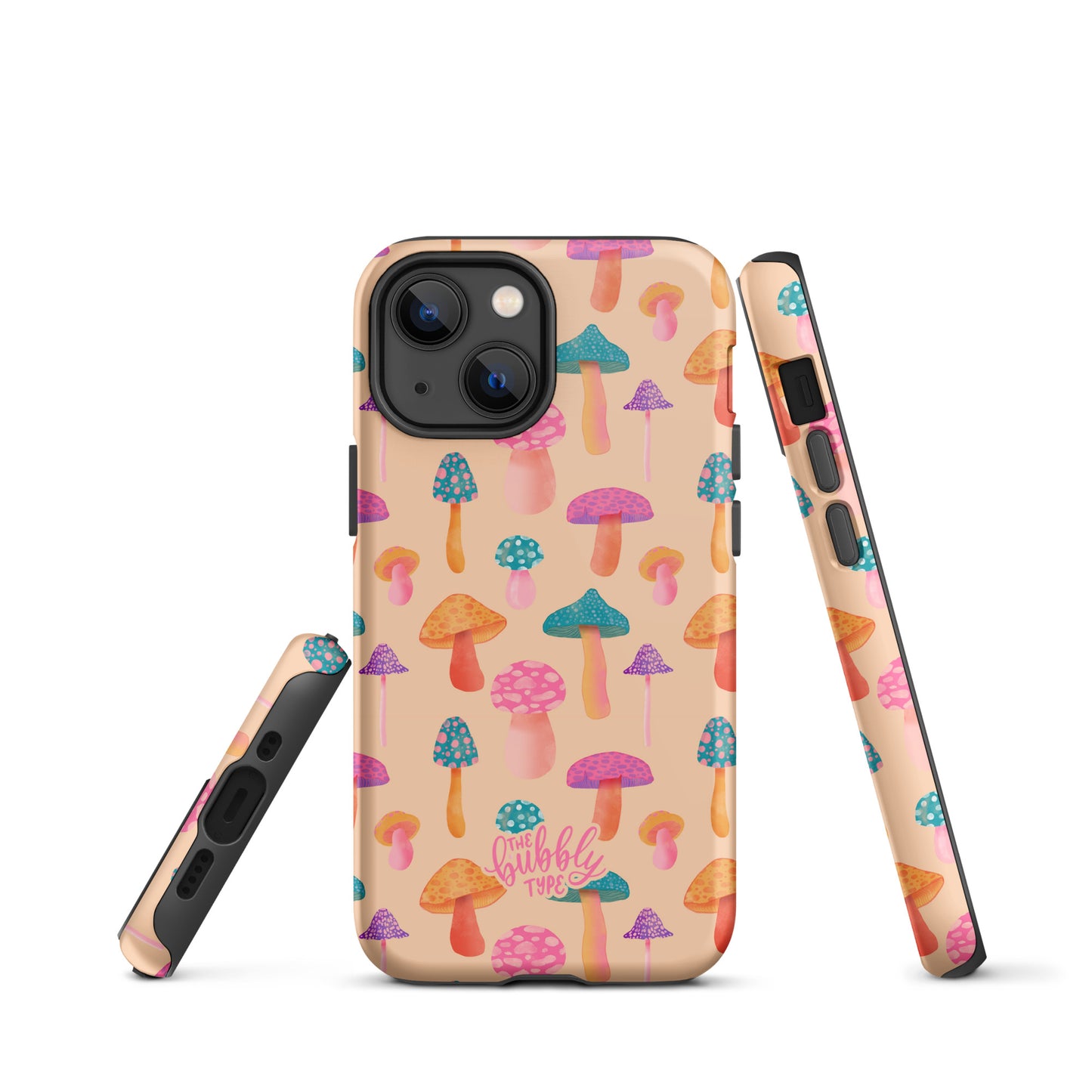 Colourful Mushrooms Tough iPhone case