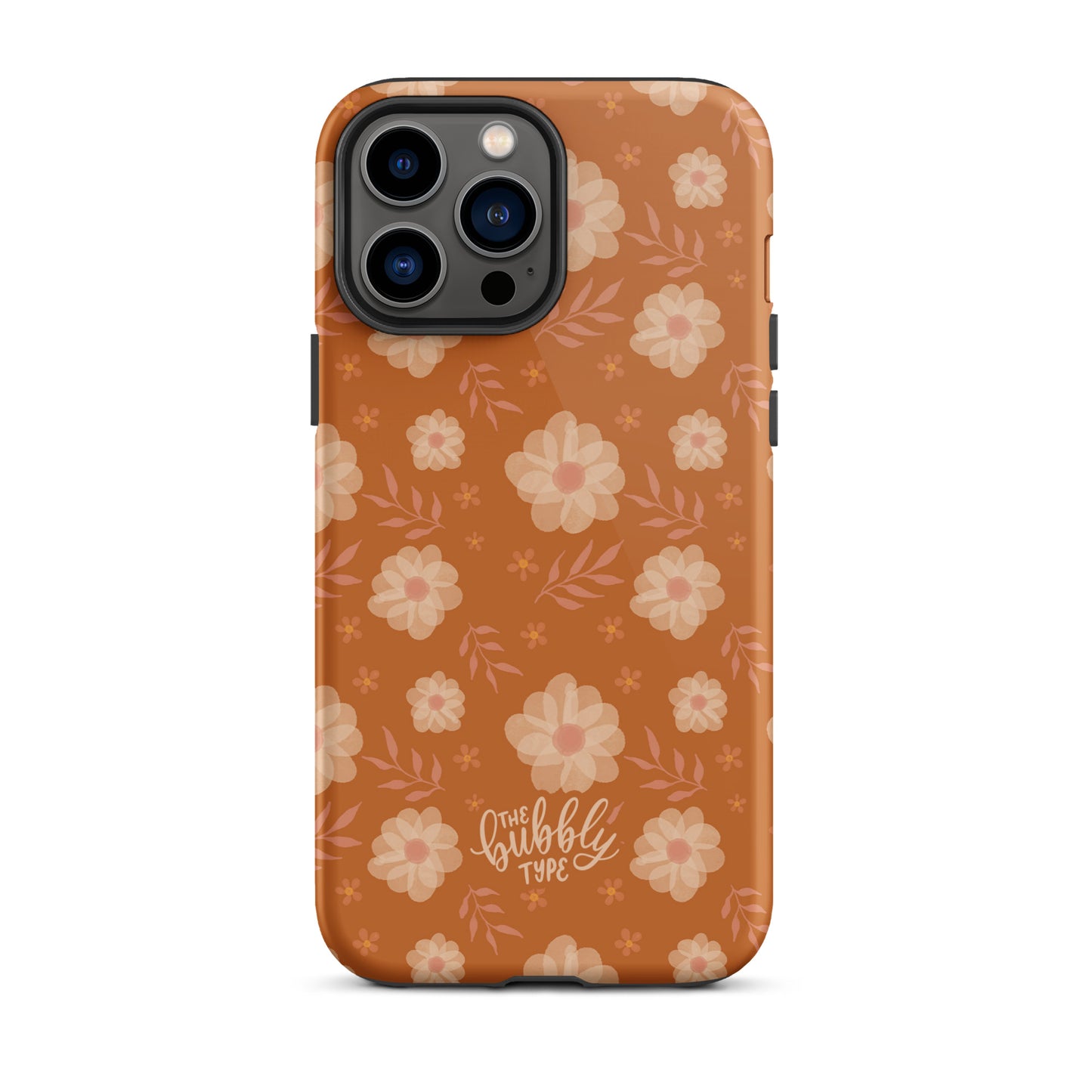 Ochre Florals Tough iPhone case