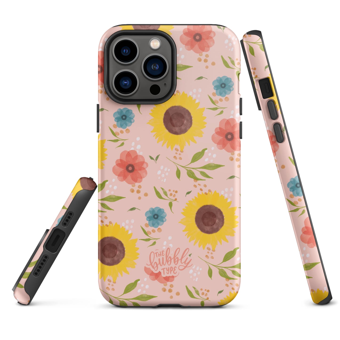 Sunflowers (Pink) Tough iPhone case