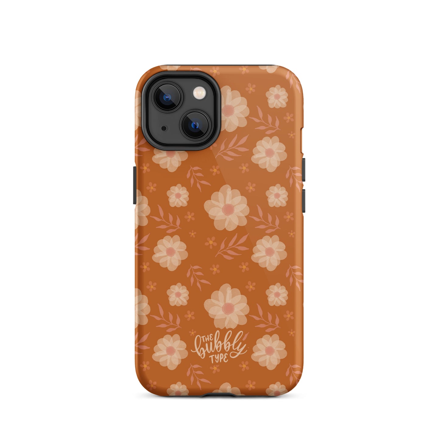 Ochre Florals Tough iPhone case