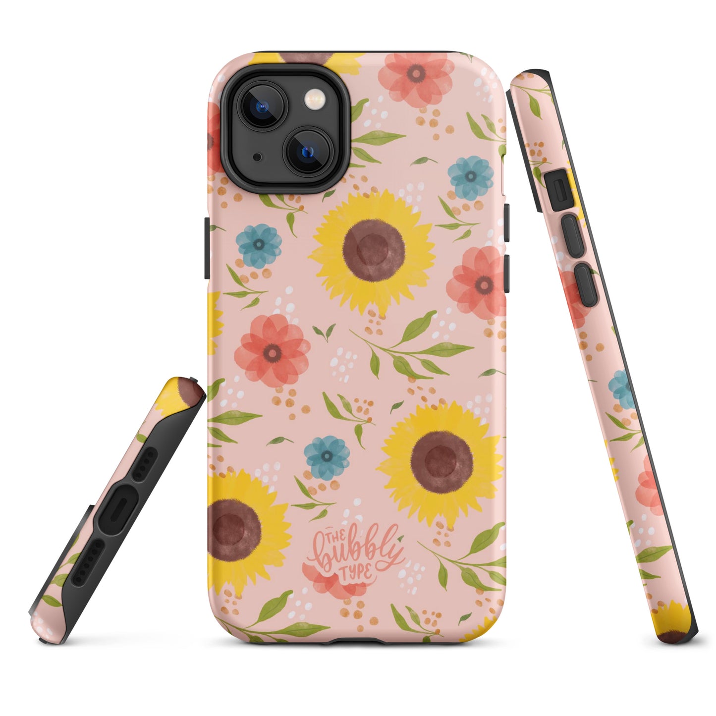 Sunflowers (Pink) Tough iPhone case