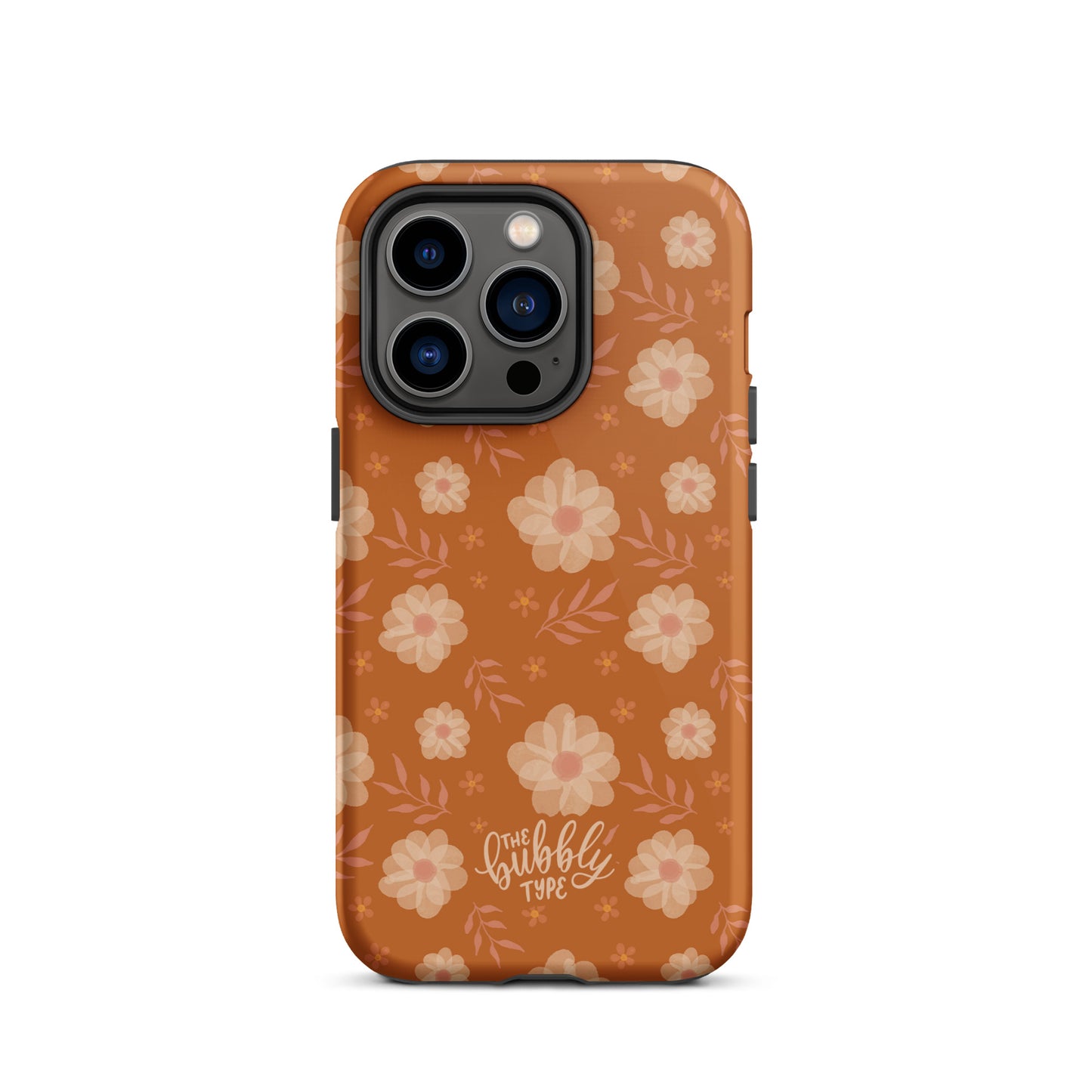Ochre Florals Tough iPhone case