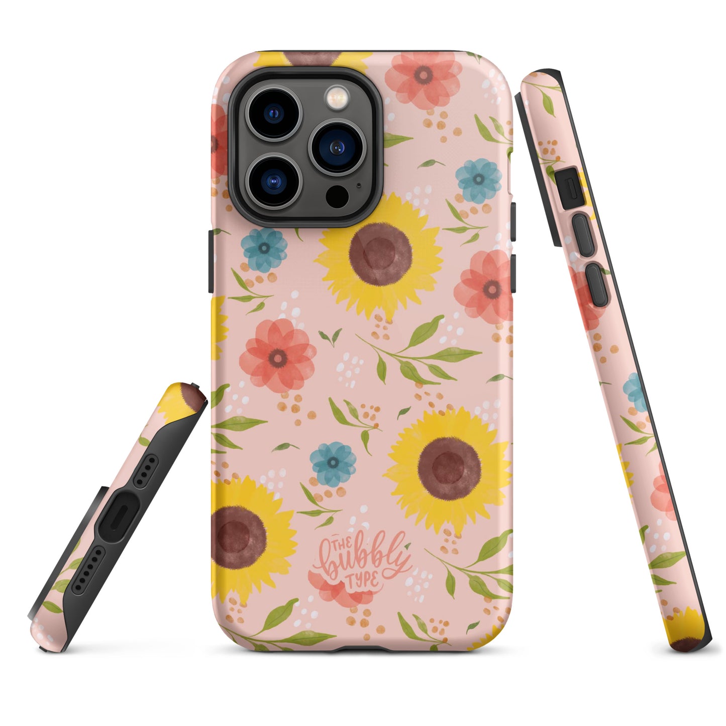 Sunflowers (Pink) Tough iPhone case