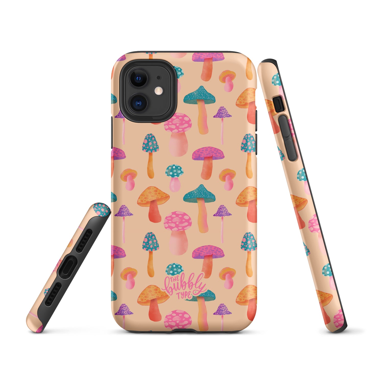 Colourful Mushrooms Tough iPhone case