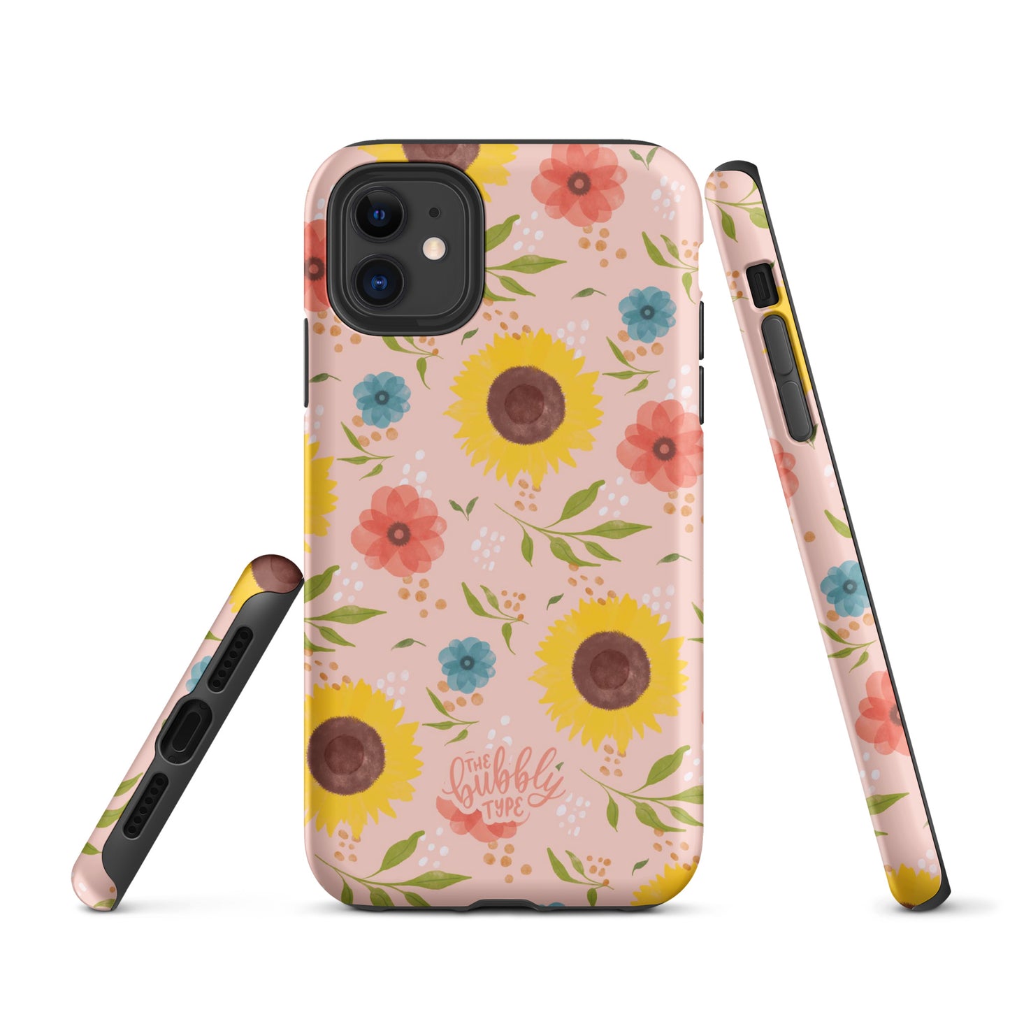 Sunflowers (Pink) Tough iPhone case