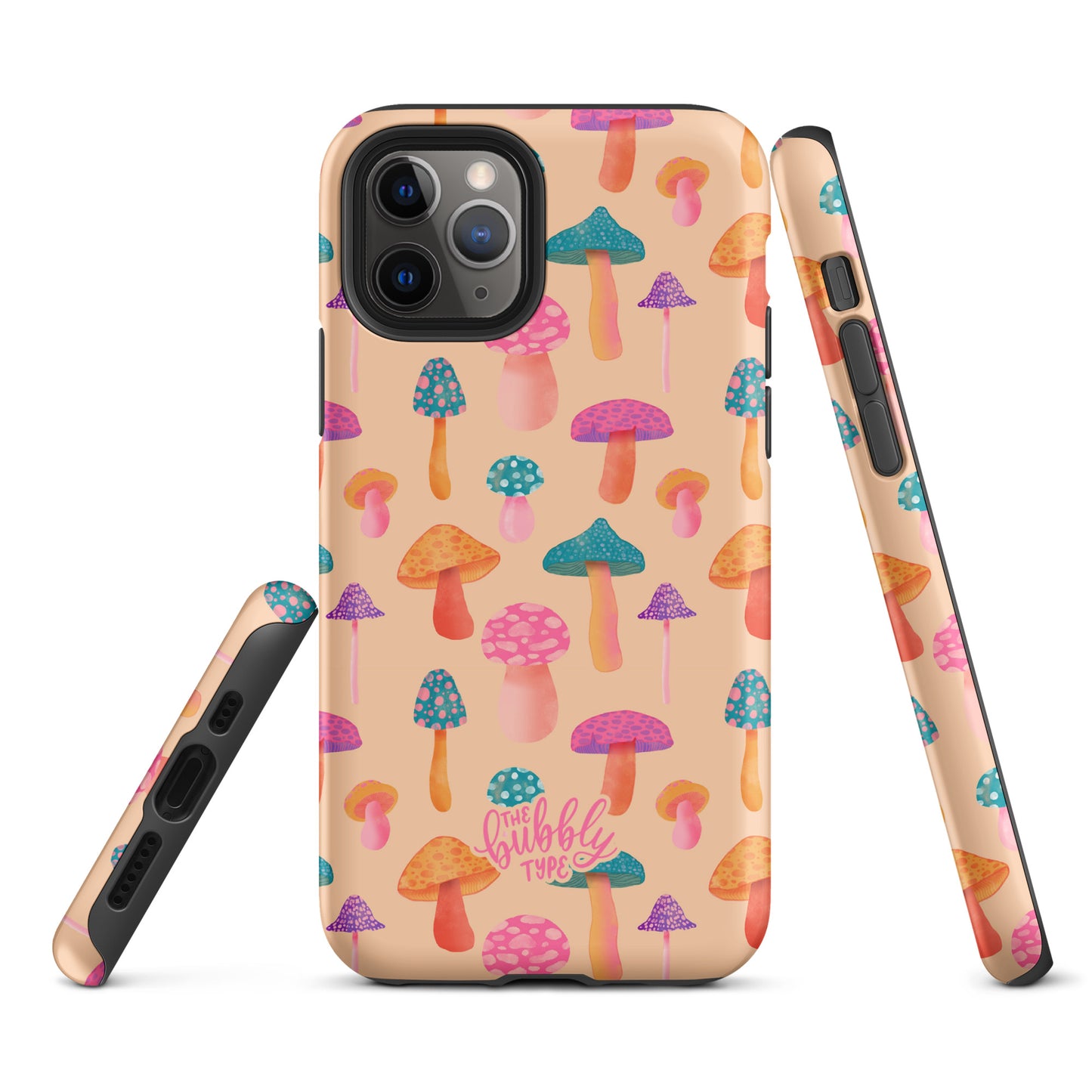 Colourful Mushrooms Tough iPhone case
