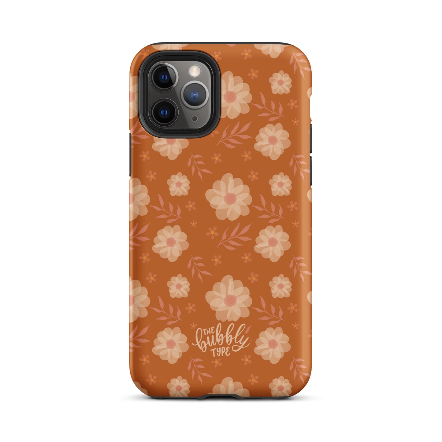 Ochre Florals Tough iPhone case