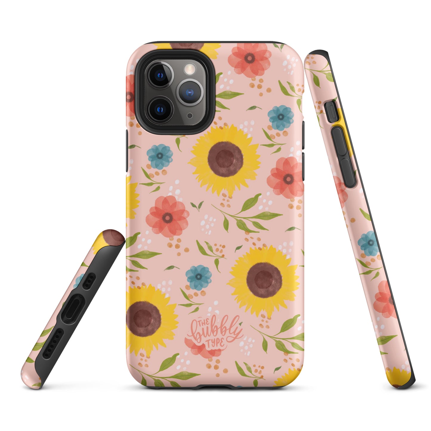 Sunflowers (Pink) Tough iPhone case