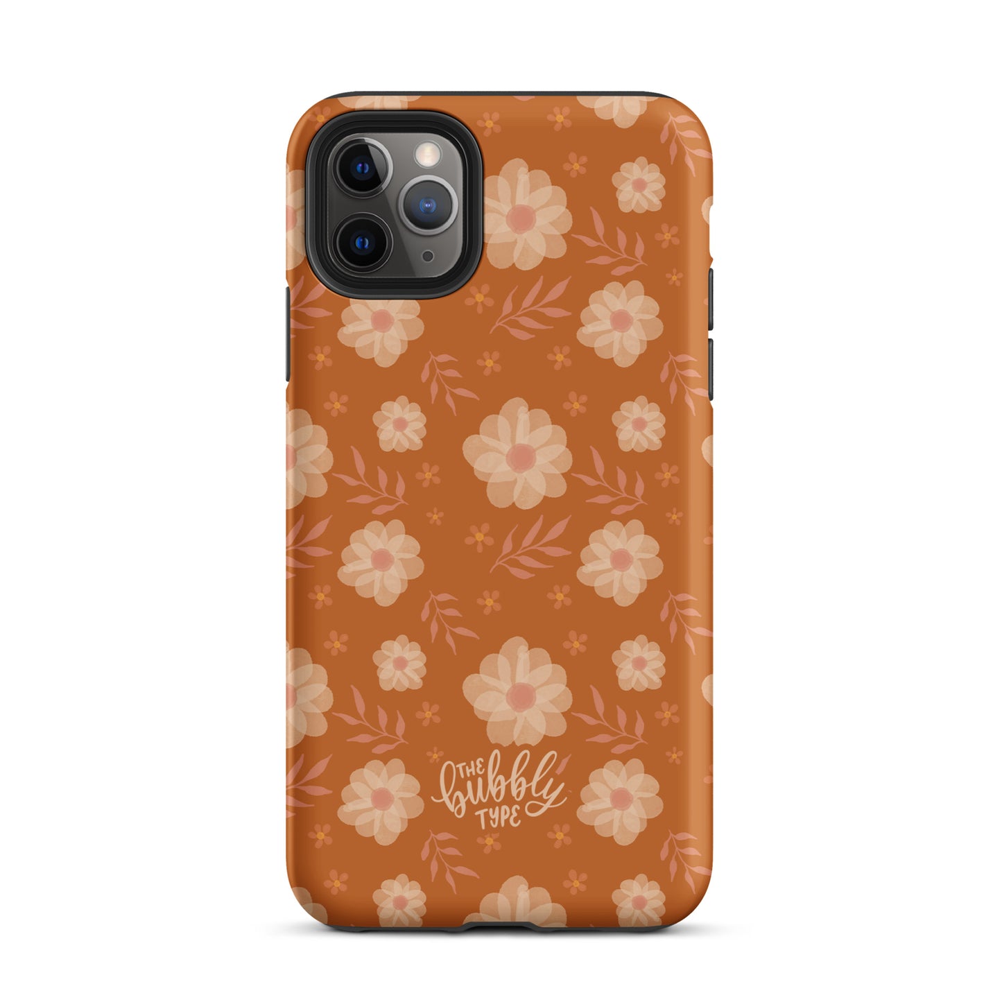 Ochre Florals Tough iPhone case