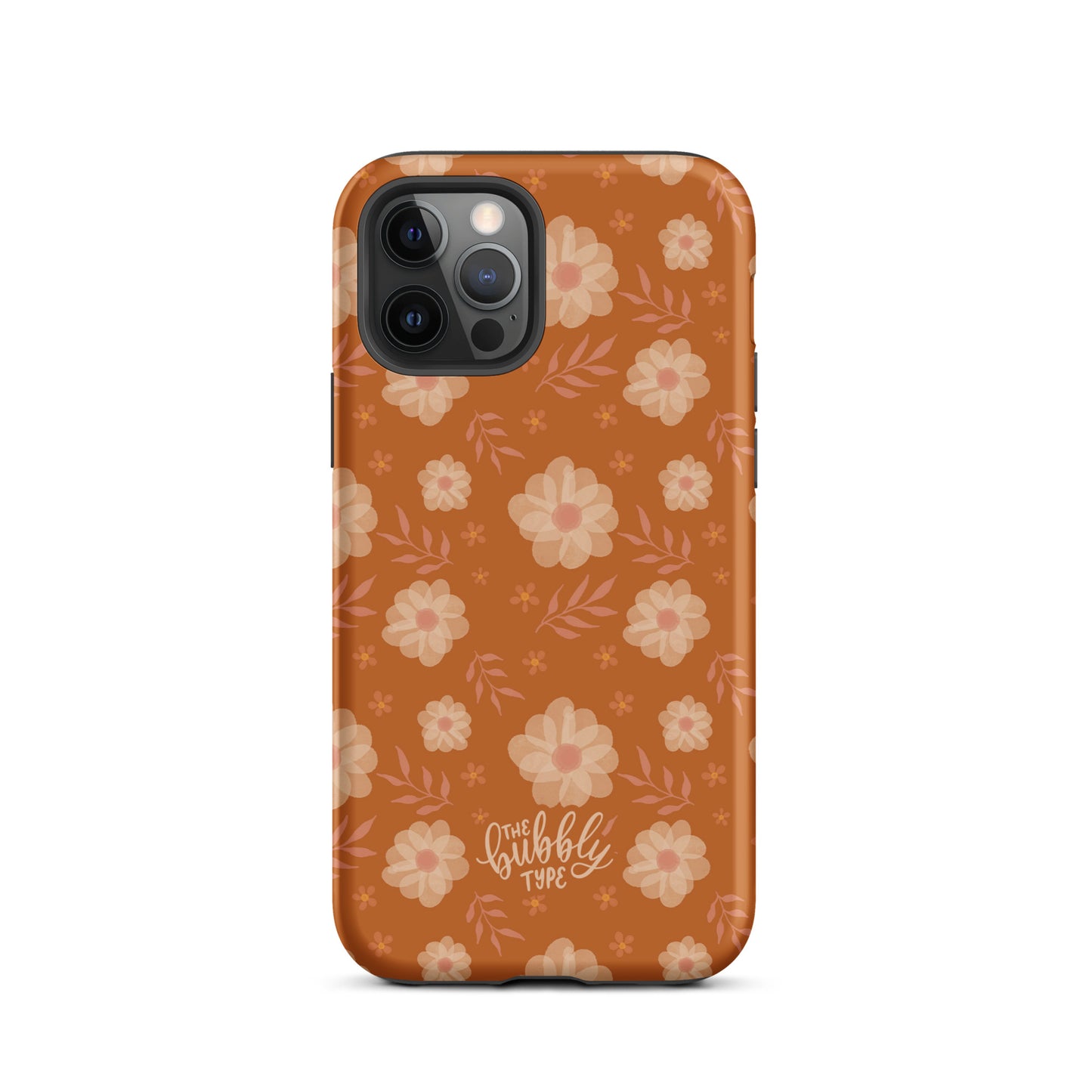 Ochre Florals Tough iPhone case