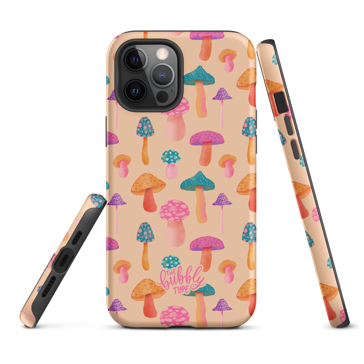 Colourful Mushrooms Tough iPhone case