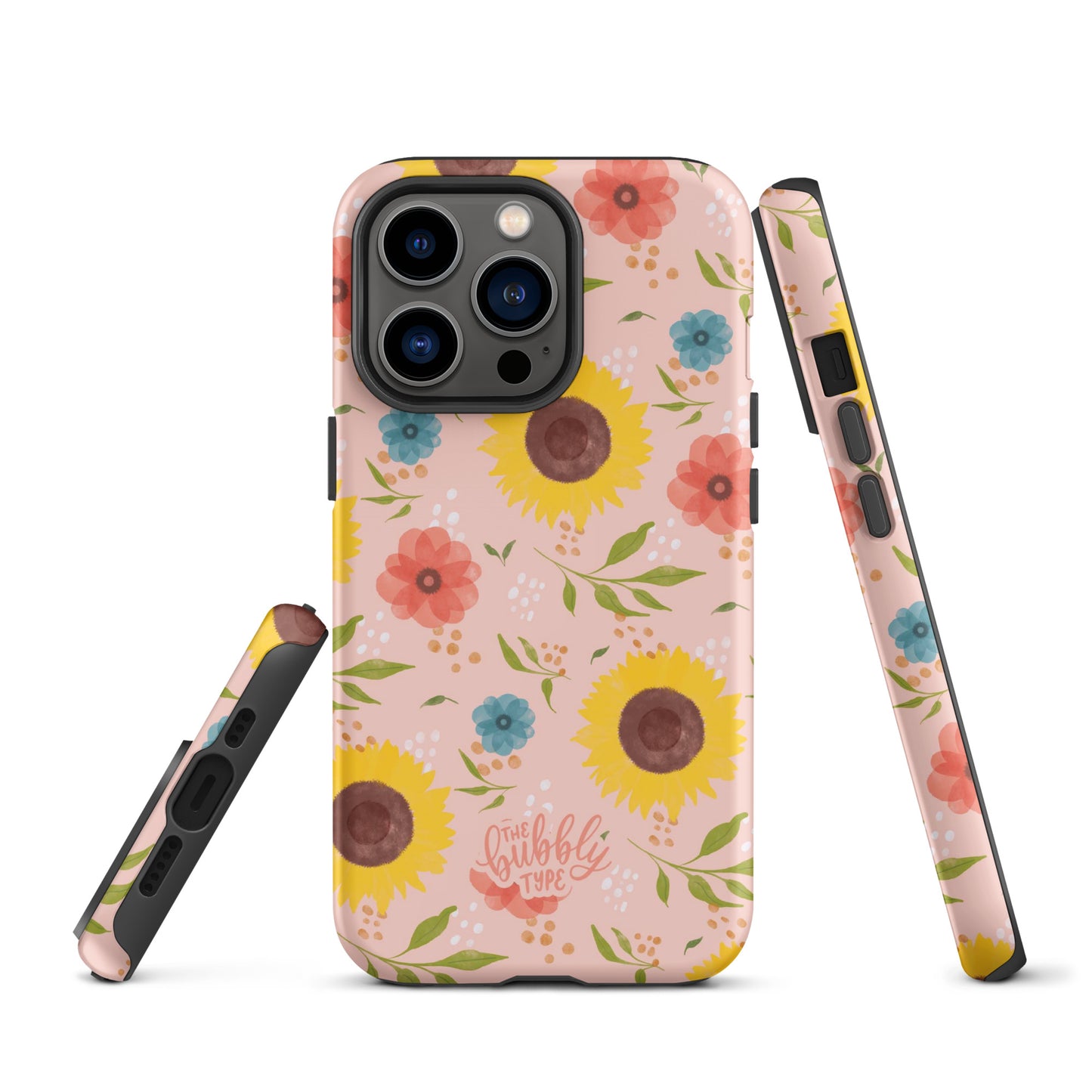 Sunflowers (Pink) Tough iPhone case