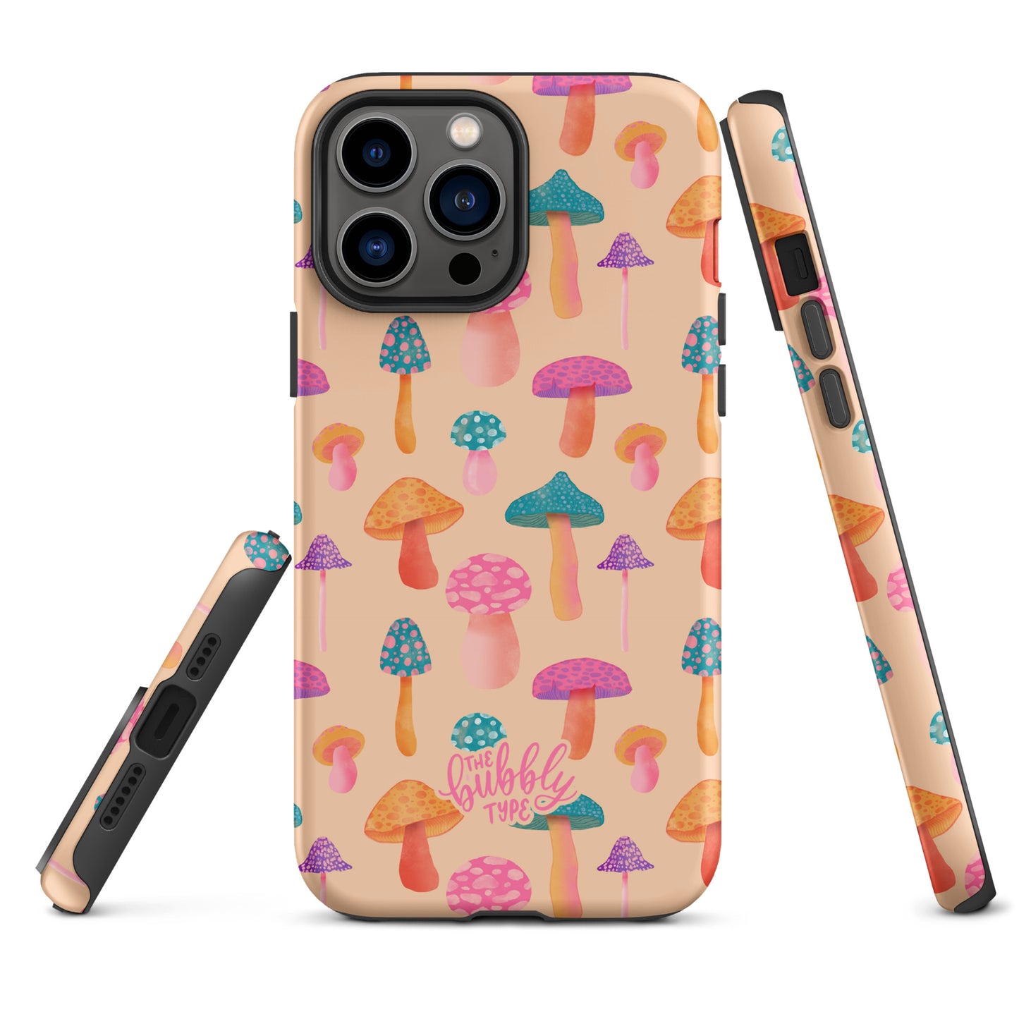 Colourful Mushrooms Tough iPhone case