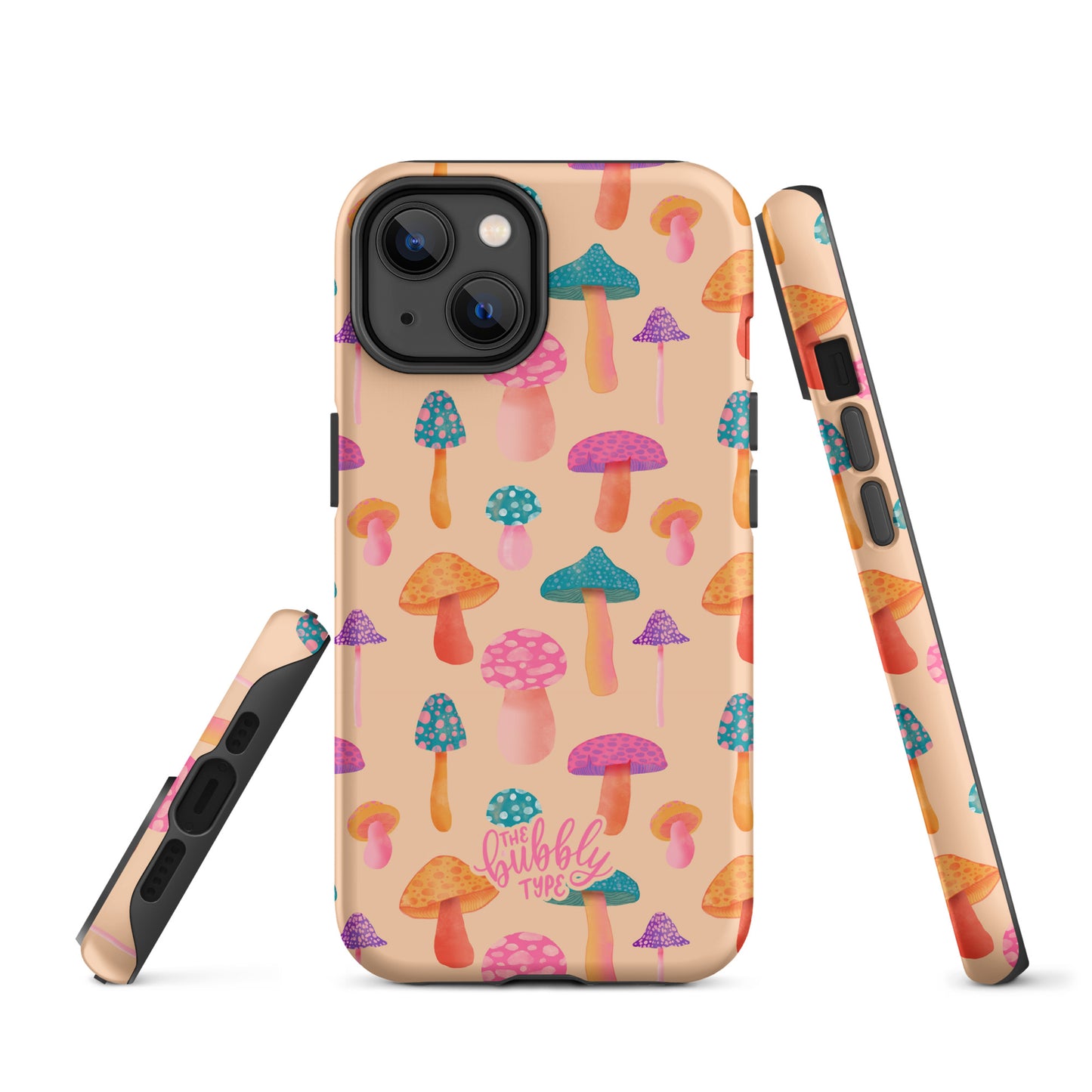 Colourful Mushrooms Tough iPhone case