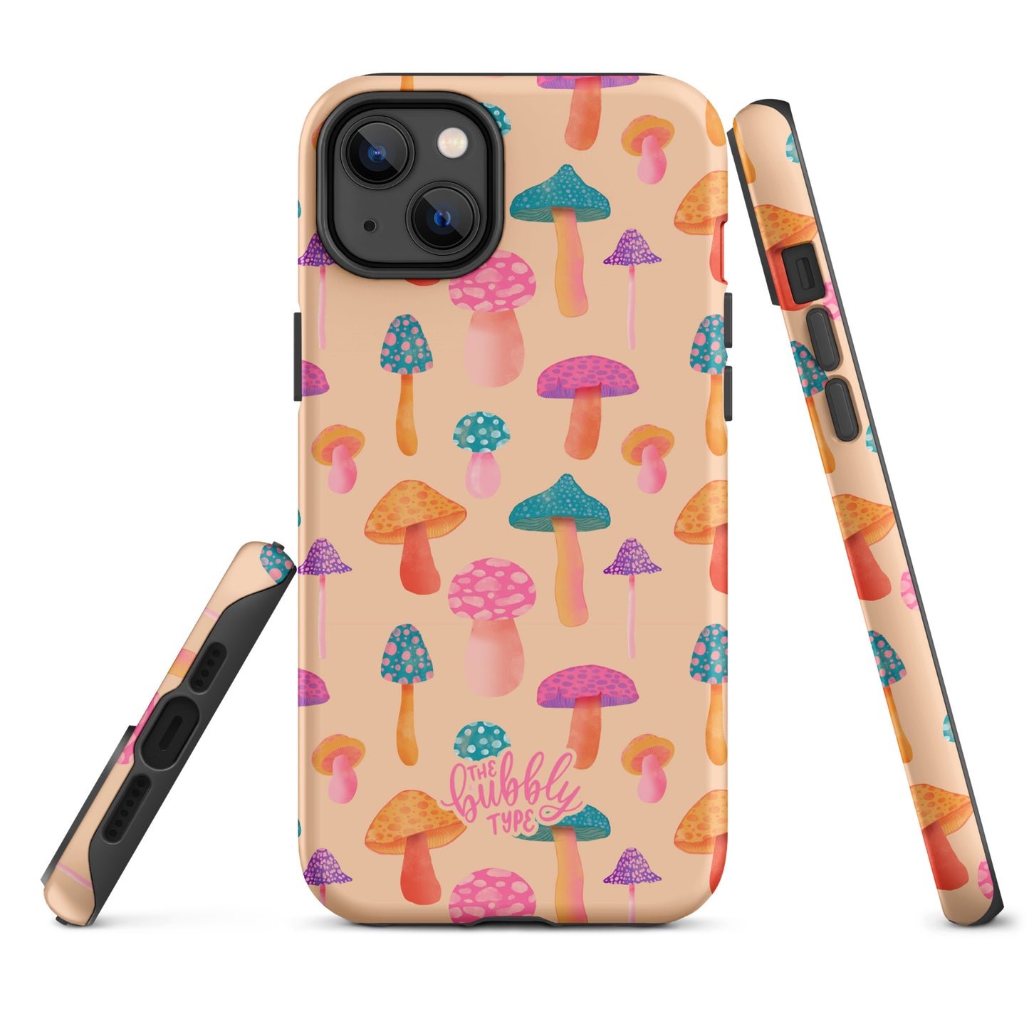 Colourful Mushrooms Tough iPhone case