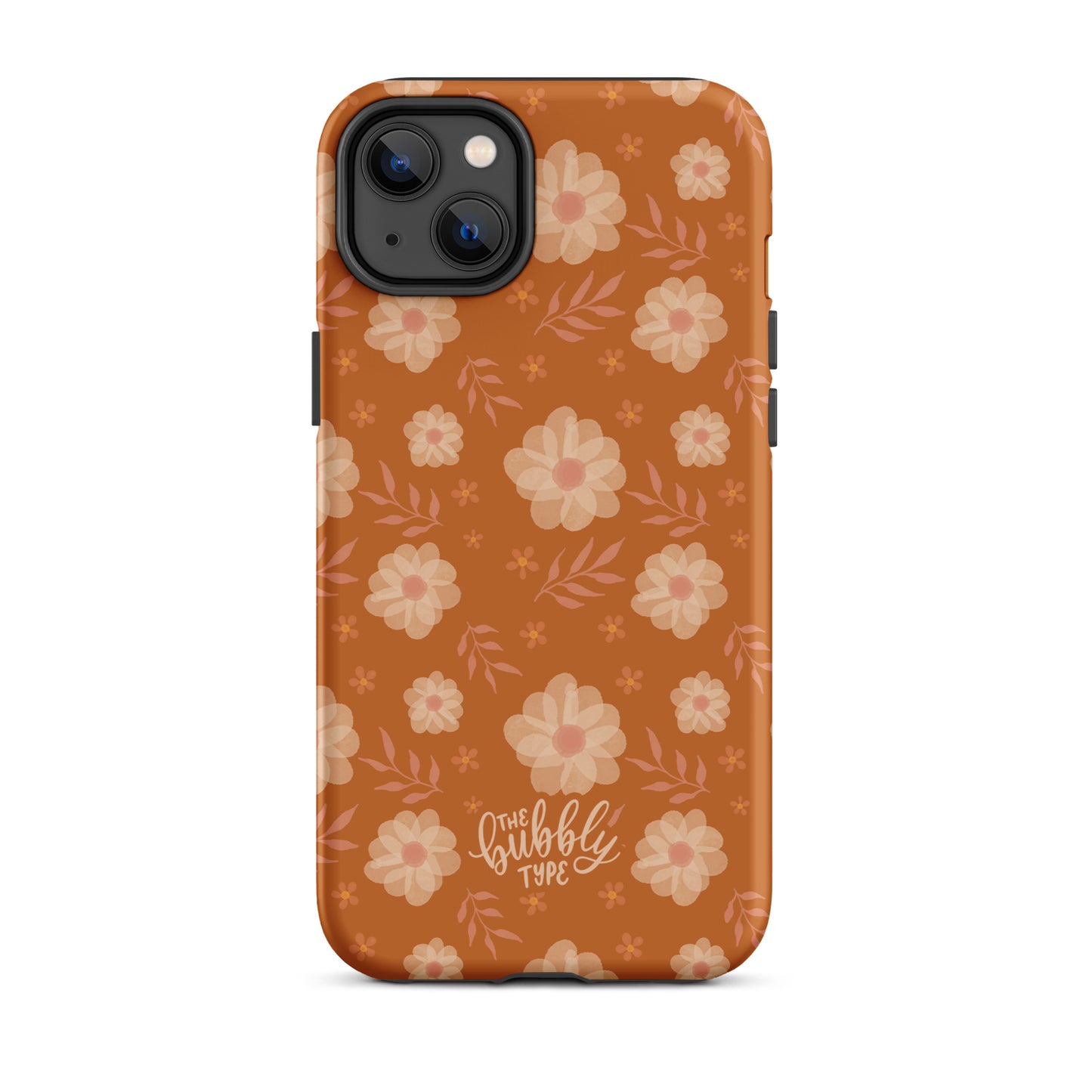 Ochre Florals Tough iPhone case