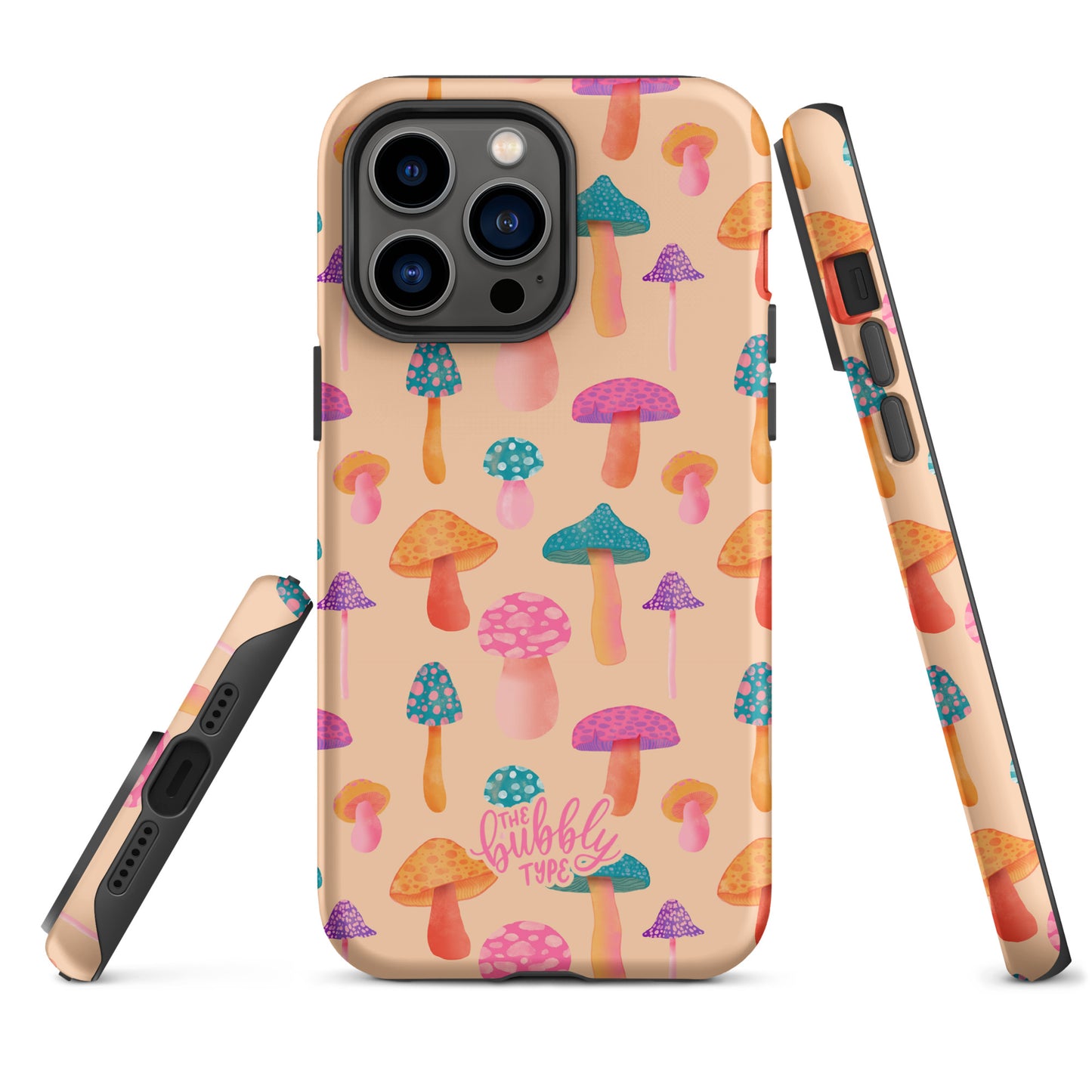 Colourful Mushrooms Tough iPhone case