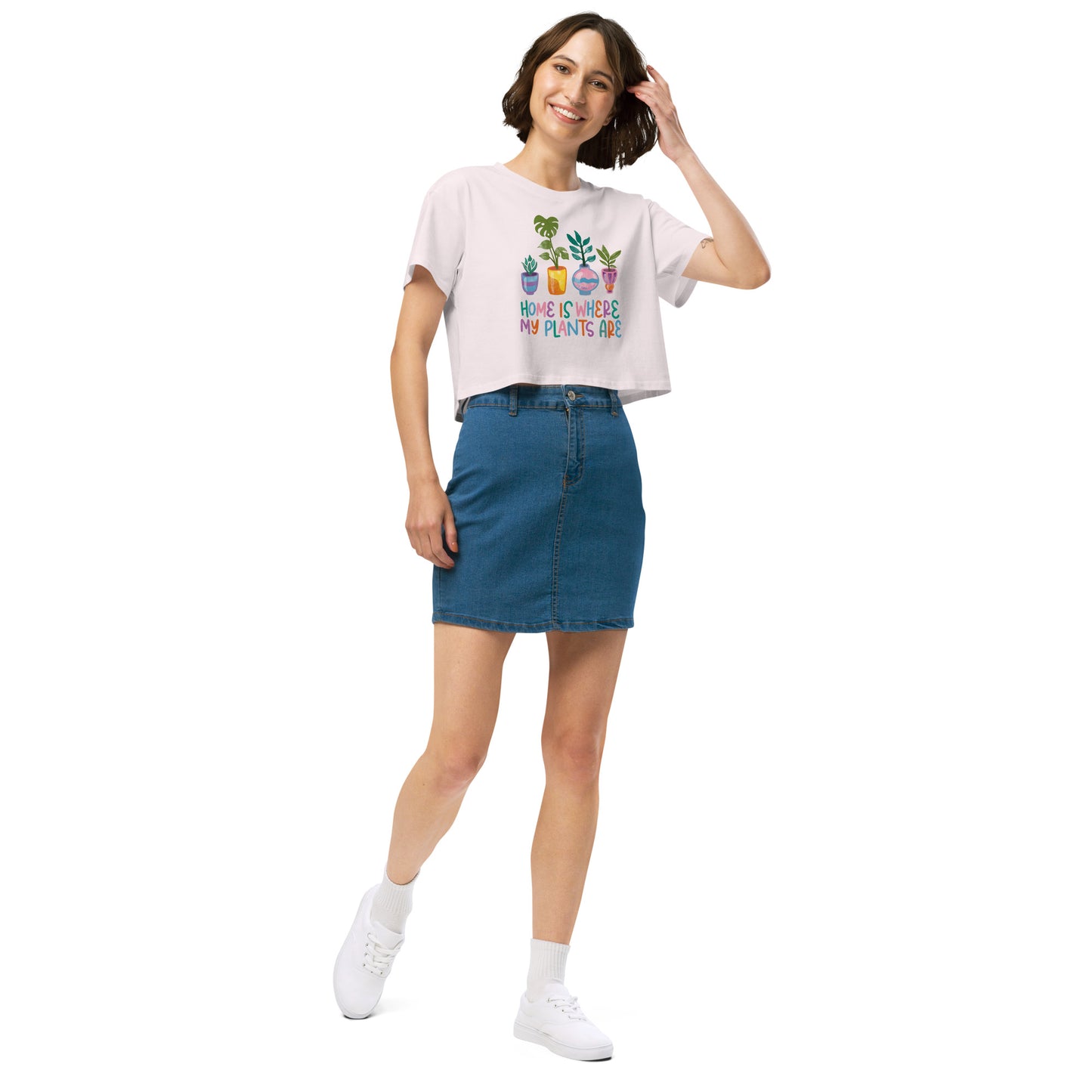 Home Is Where My Plants Are Women’s Cropped Tee